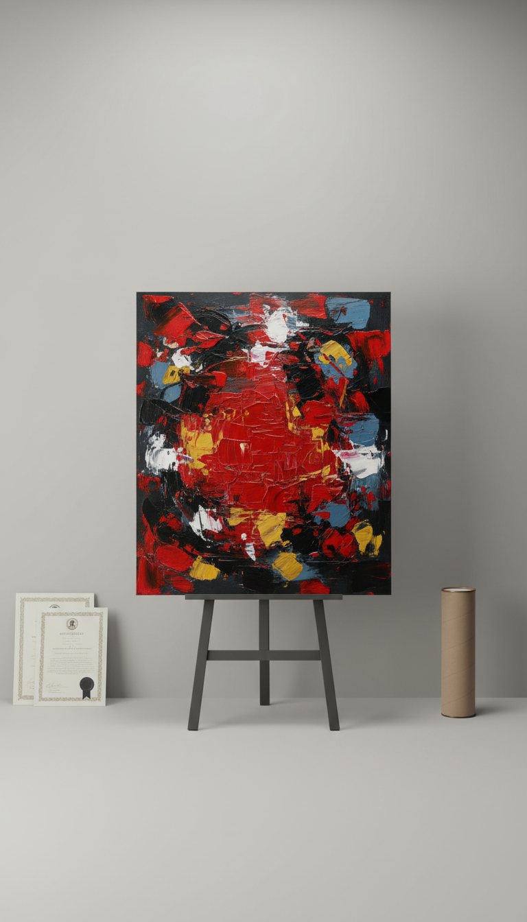 Signal Red Spectrum original painting